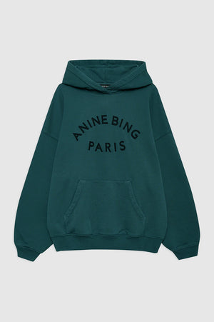 HARVEY SWEATSHIRT PARIS - DARK TEAL - ANINE BING