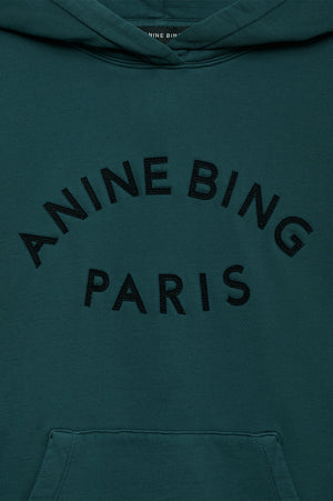 HARVEY SWEATSHIRT PARIS - DARK TEAL - ANINE BING