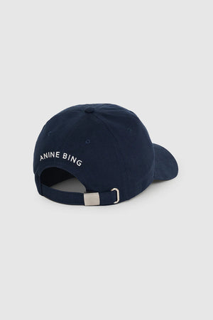 JEREMY BASEBALL CAP AB - WASHED NAVY - ANINE BING