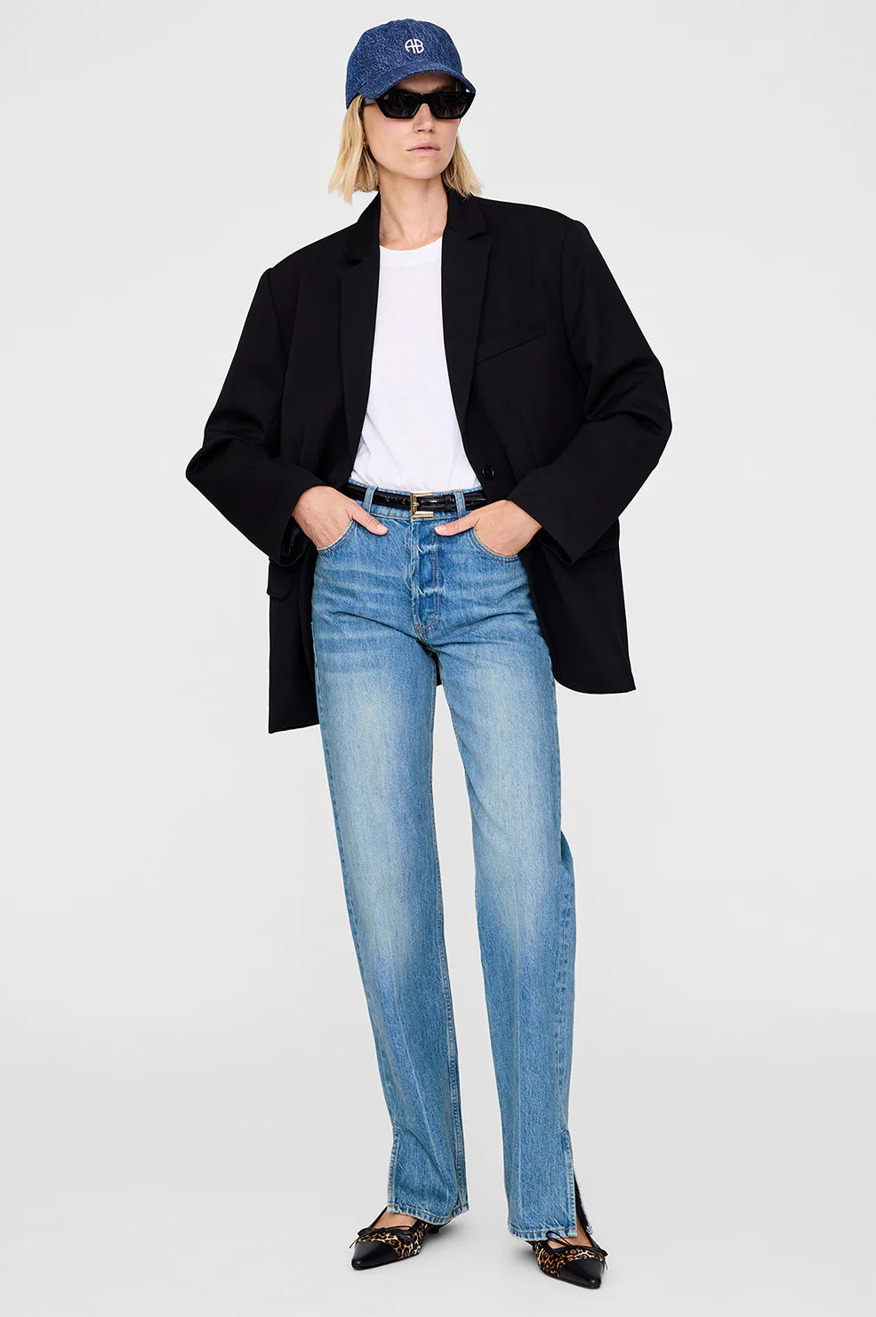 JEREMY BASEBALL CAP AB - CLEAN INDIGO - ANINE BING