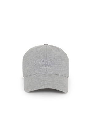JEREMY BASEBALL CAP FRAMED MONOGRAM - HEATHER GREY - ANINE BING