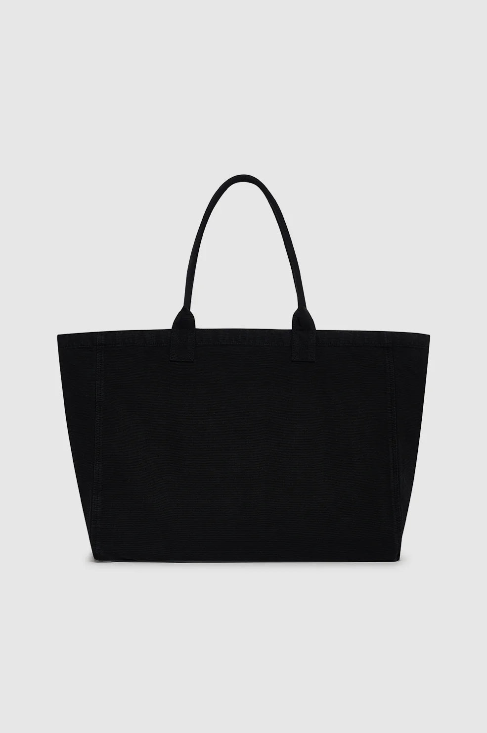LEO CANVAS TOTE - BLACK - ANINE BING