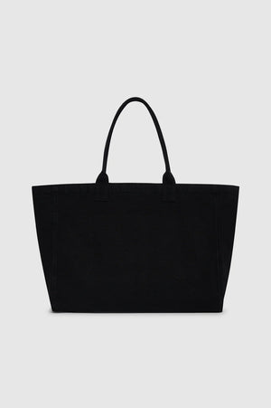 LEO CANVAS TOTE - BLACK - ANINE BING