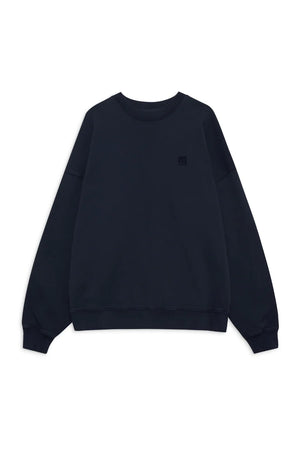 MILES SWEATSHIRT FRAMED MONOGRAM - WASHED NAVY - ANINE BING