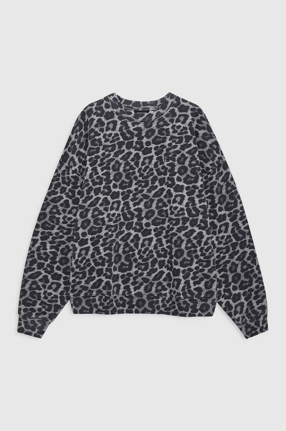 MILES SWEATSHIRT - GREY LEOPARD - ANINE BING