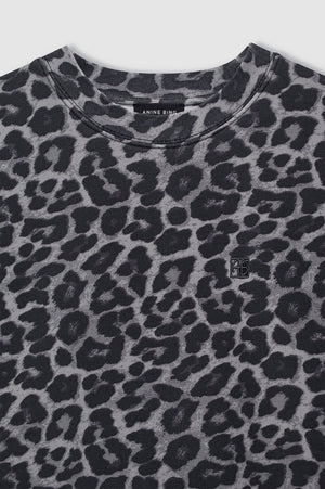 MILES SWEATSHIRT - GREY LEOPARD - ANINE BING