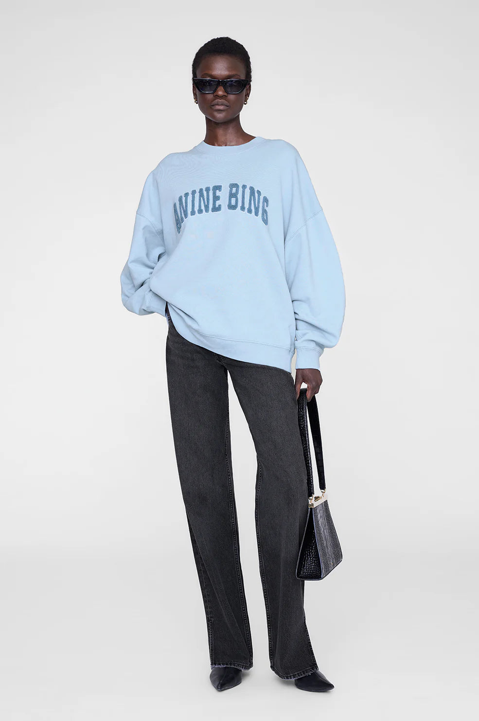 MILES SWEATSHIRT ANINE BING - PALE BLUE - ANINE BING