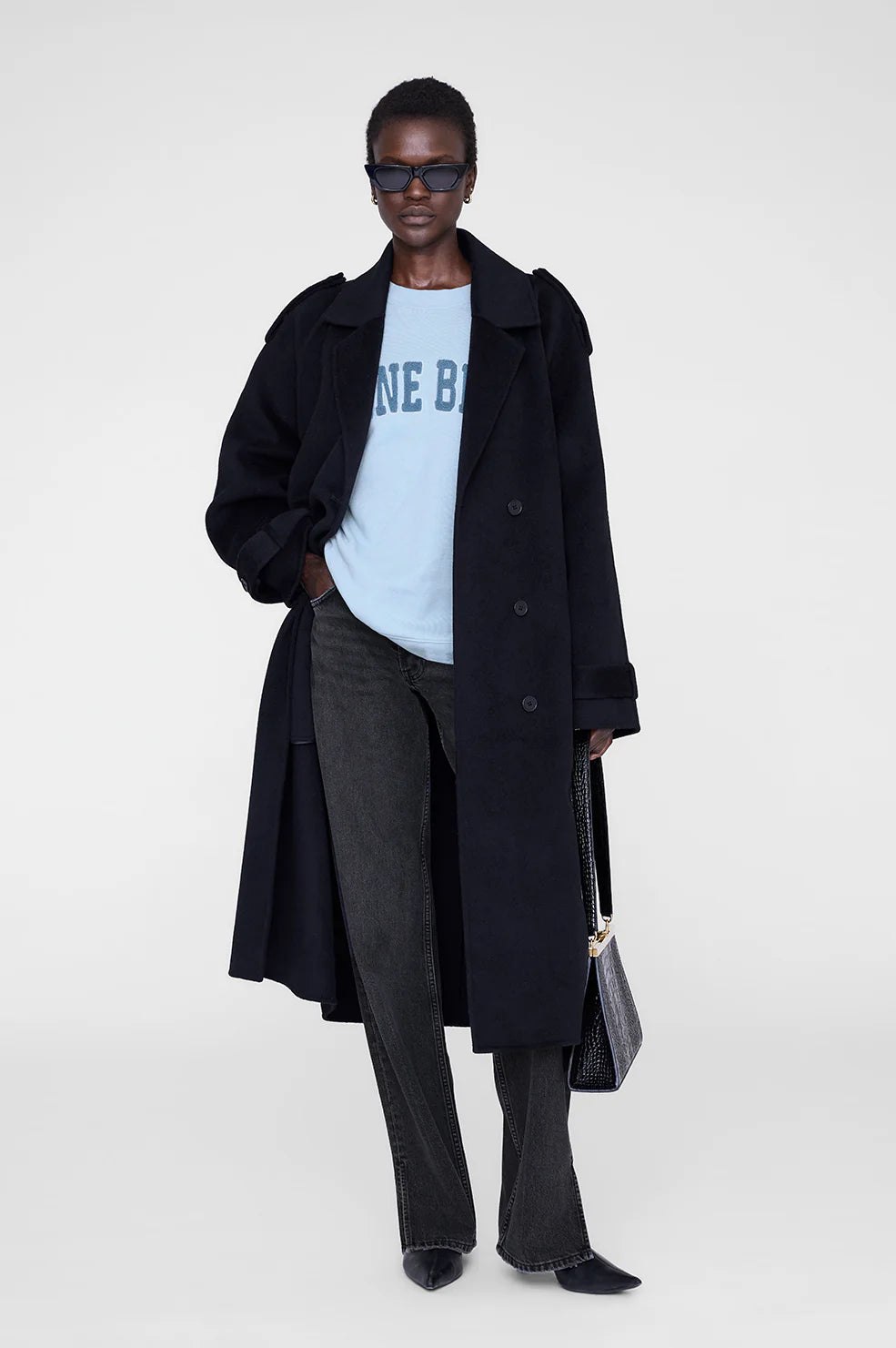 MILES SWEATSHIRT ANINE BING - PALE BLUE - ANINE BING