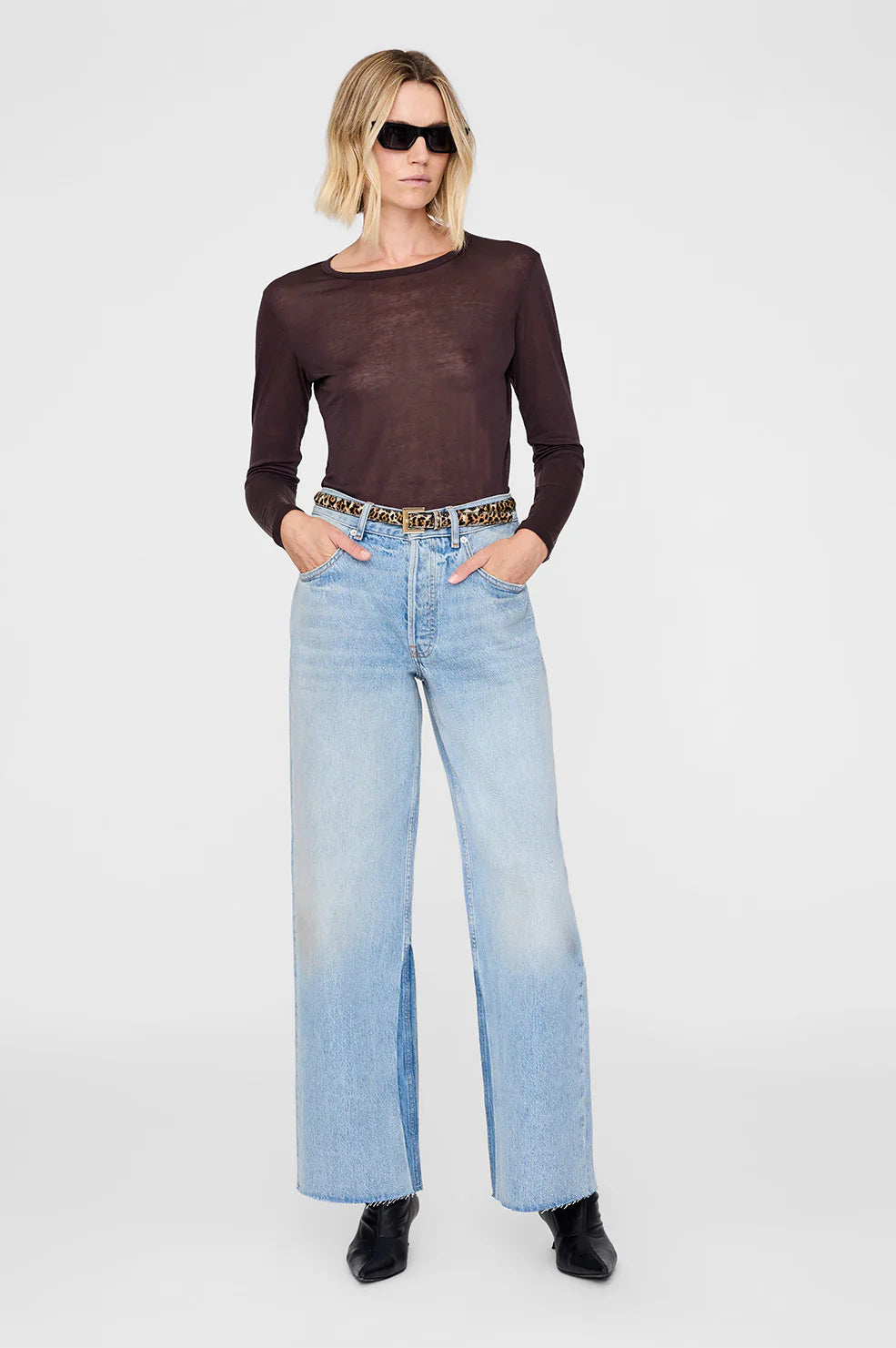NICOLA BELT - LEOPARD CALF HAIR - ANINE BING