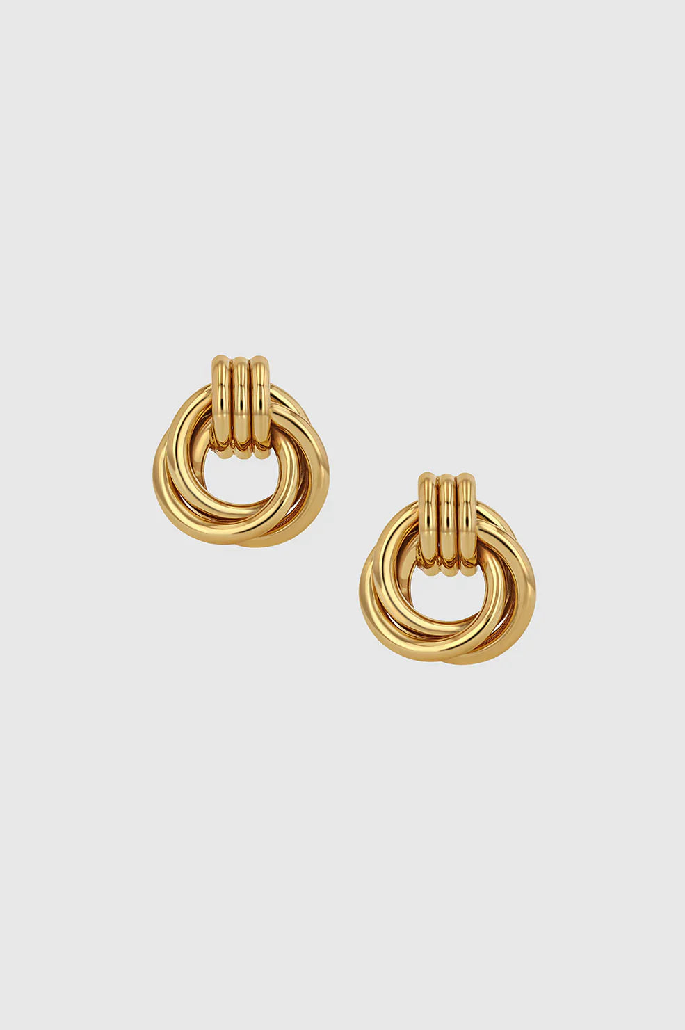 TRIPLE KNOT EARRINGS - GOLD - ANINE BING