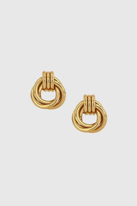TRIPLE KNOT EARRINGS - GOLD - ANINE BING