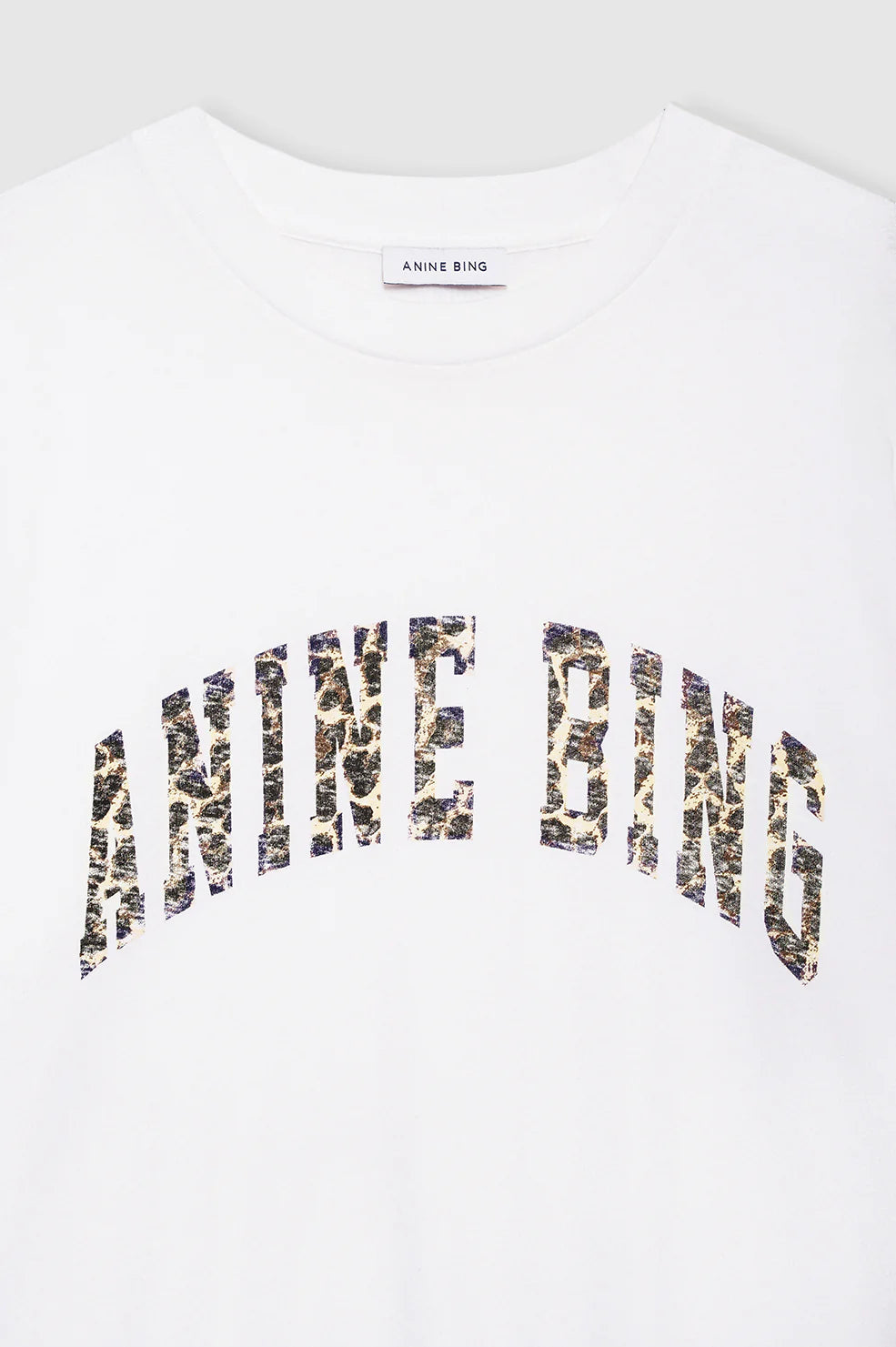 WALKER TEE ANINE BING LEOPARD - IVORY - ANINE BING