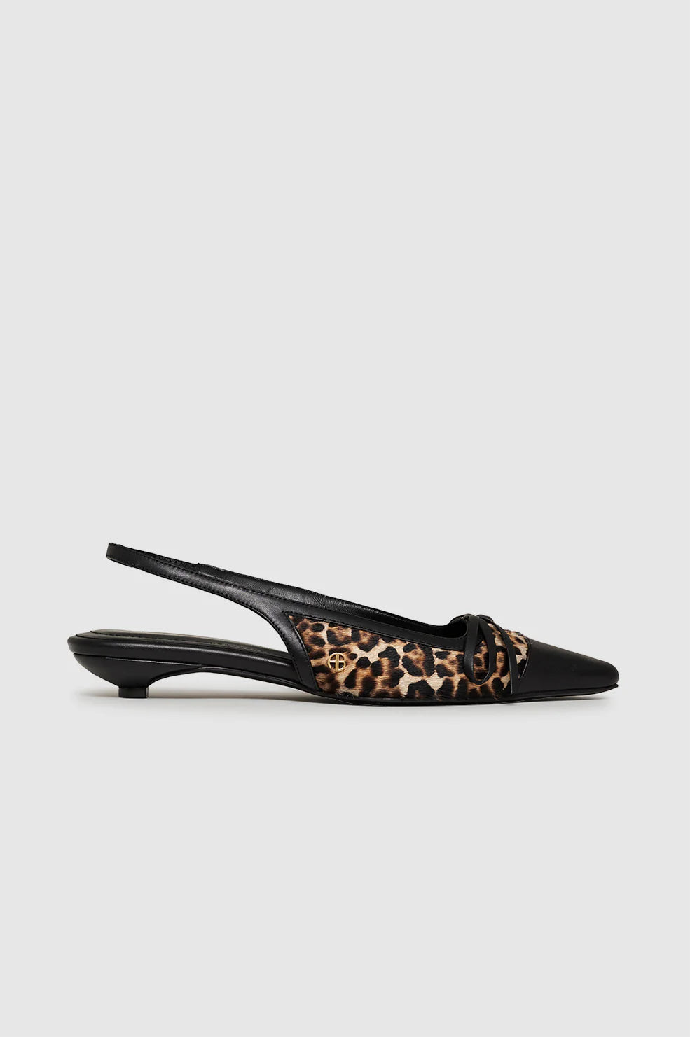 ZOE SLINGBACK HEELS - LEOPARD CALF HAIR - ANINE BING