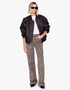 HUGH JEAN - BLACK AND BROWN LEOPARD - ANINE BING