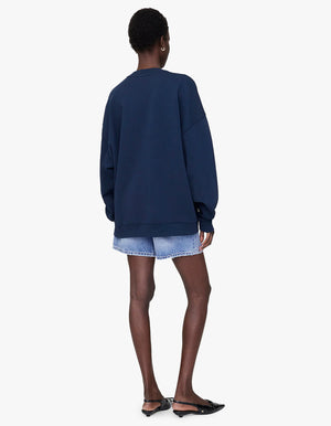 MILES SWEATSHIRT FRAMED MONOGRAM - WASHED NAVY - ANINE BING