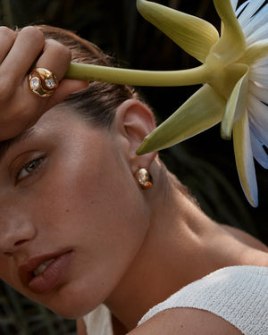 BLOSSOM RING- GOLD - AMBER SCEATS