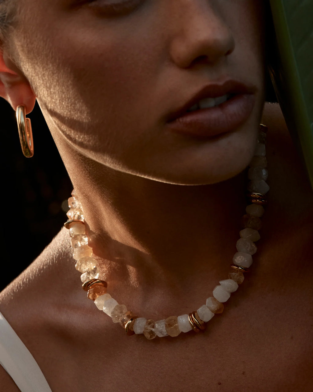 JASMINA NECKLACE - GOLD - AMBER SCEATS