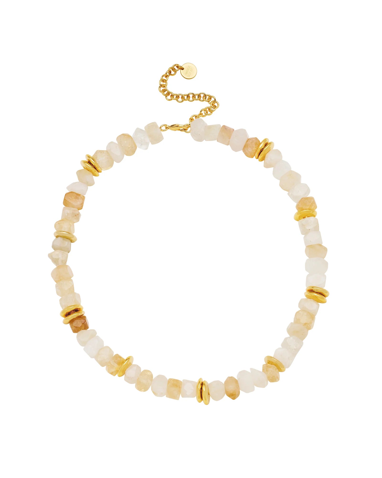 JASMINA NECKLACE - GOLD - AMBER SCEATS