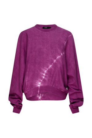 CRESCENT DYE REVERSE SWEAT - MAGENTA - BASSIKE