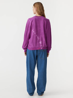 CRESCENT DYE REVERSE SWEAT - MAGENTA - BASSIKE