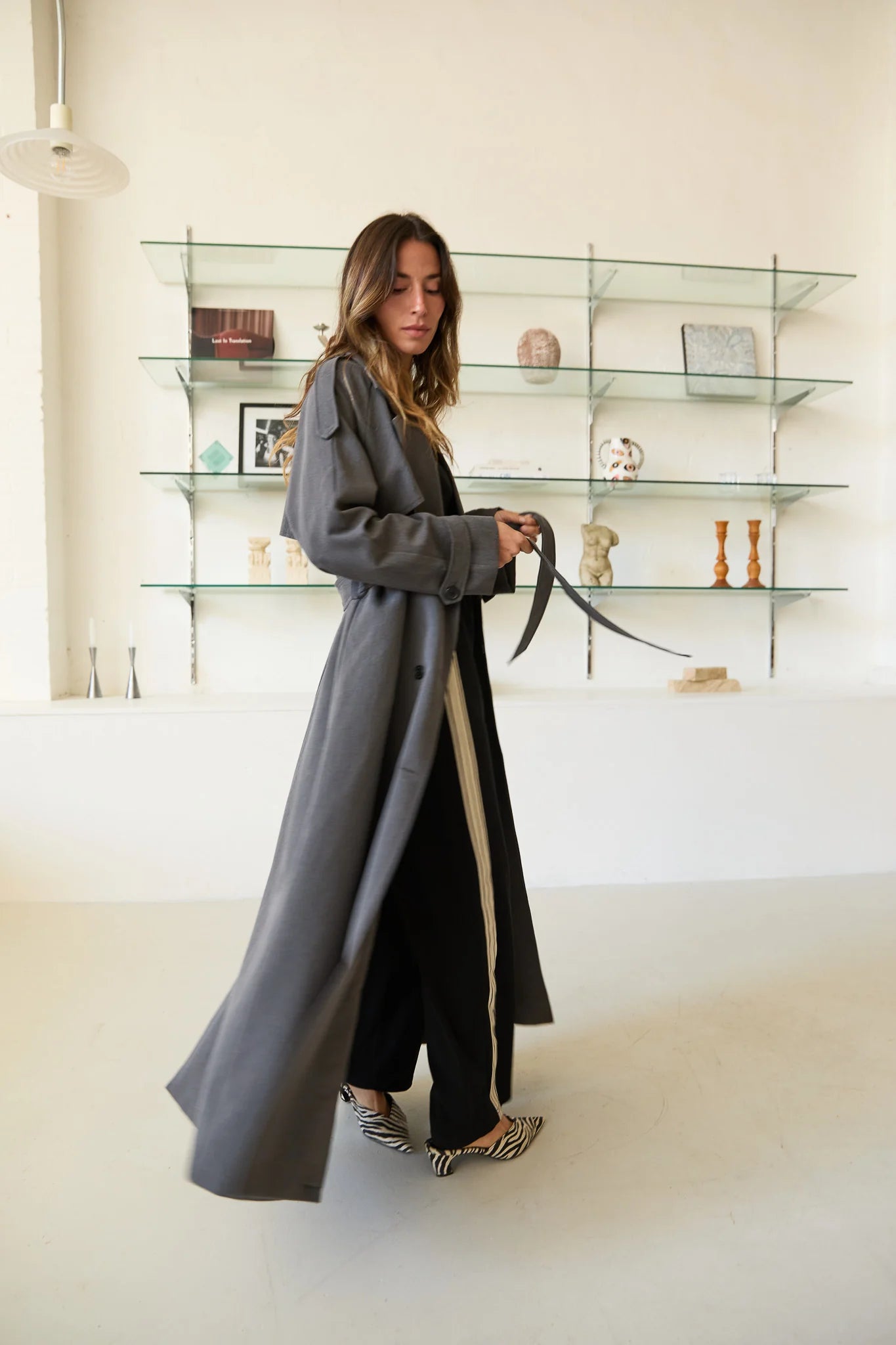 SERENA TRENCH COAT - STEEL GREY - JASMINE ALEXA – EMIA FASHION