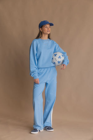 SAINT TROPEZ TRACKPANT - PERIWINKLE - ARAMINTA JAMES