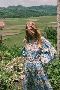 NODDY DRESS - LAGOONA TILE - PALM NOOSA