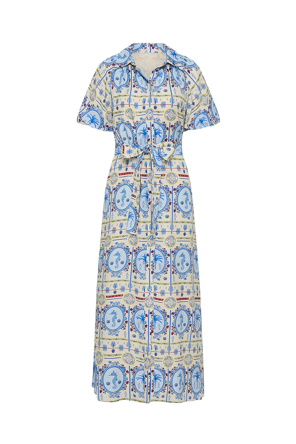 CARLA DRESS - LAGOONA TILE - PALM NOOSA