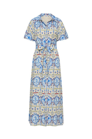 CARLA DRESS - LAGOONA TILE - PALM NOOSA