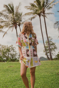 CAMELIA  DRESS - CARTAGENA - PALM NOOSA