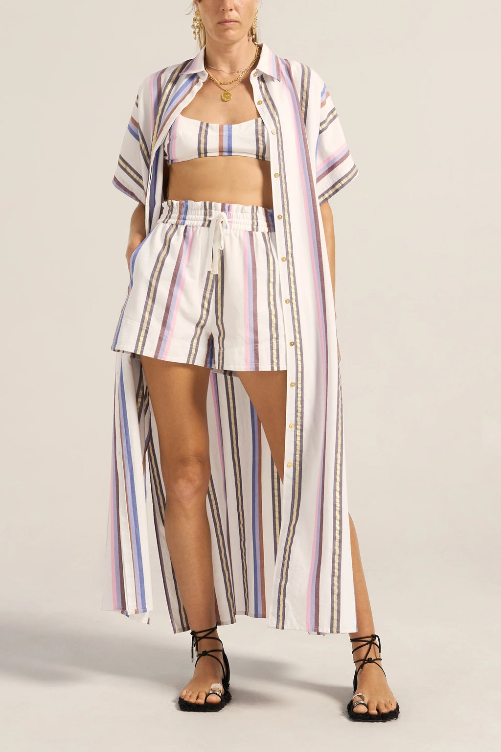 REMUS SHORTS - THESSA STRIPE - ILIO NEMA