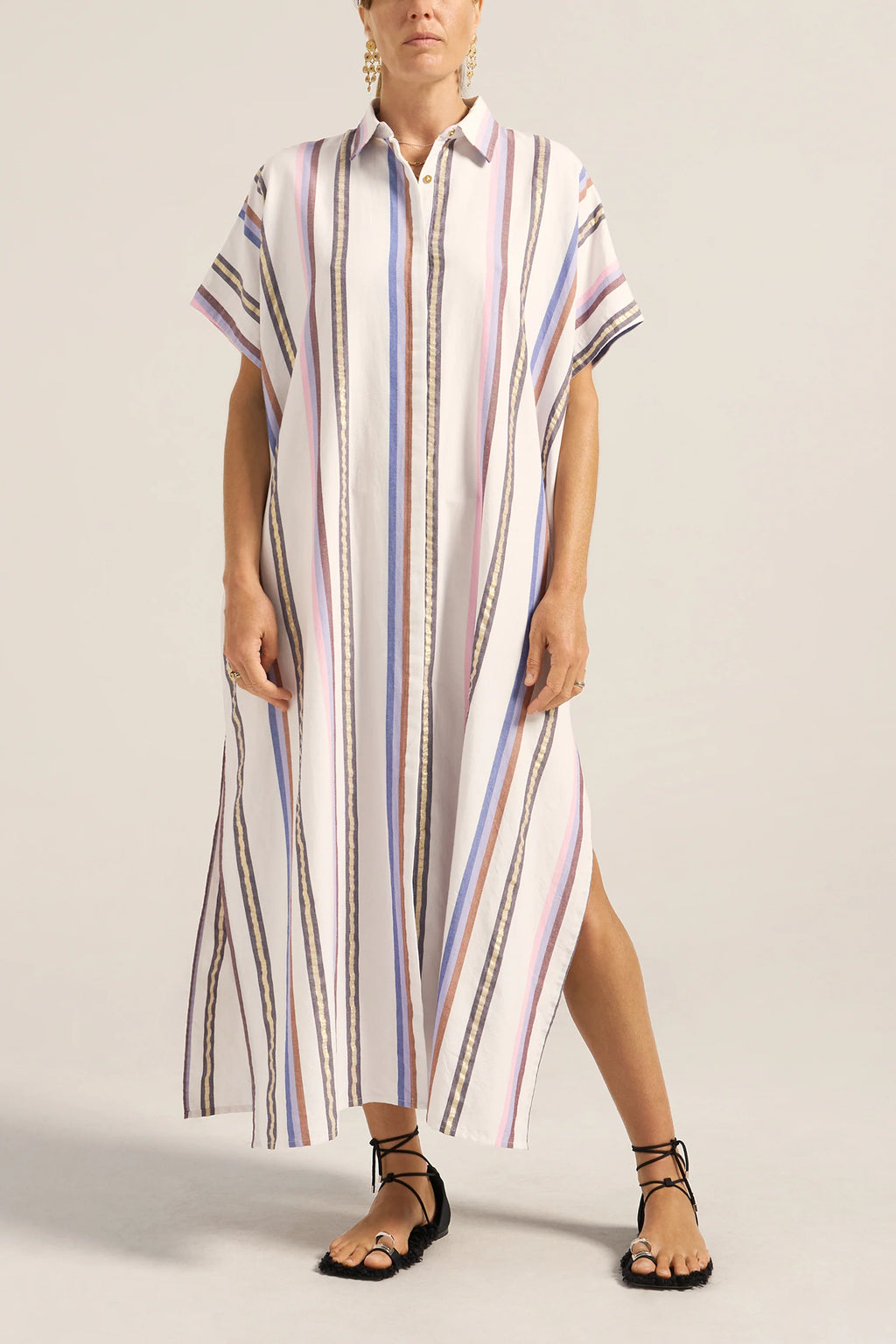APOLLO CAFTAN - THESSA STRIPE - ILIO NEMA