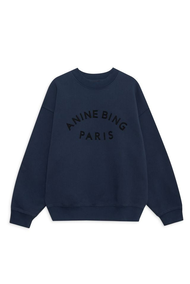 JACI SWEATSHIRT PARIS - WASHED NAVY - ANINE BING