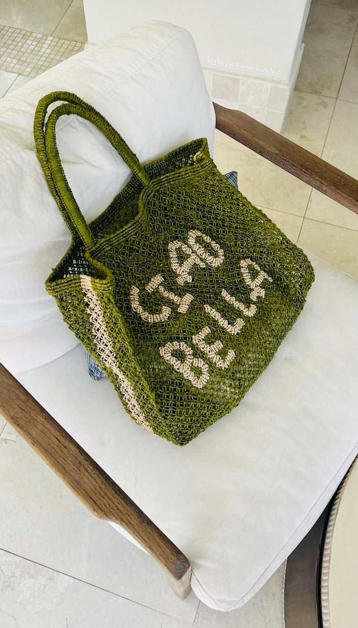 CIAO BELLA BAG SMALL - FERN / NATURAL - THE JACKSONS