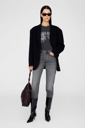 COHEN TEE - WASHED BLACK - ANINE BING
