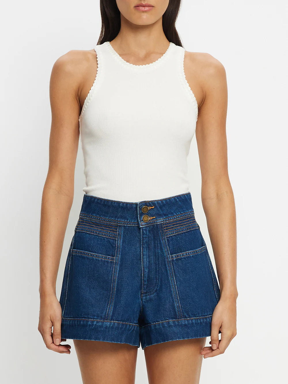 CAMERON DENIM SHORT - INDIGO BLUE - KIVARI