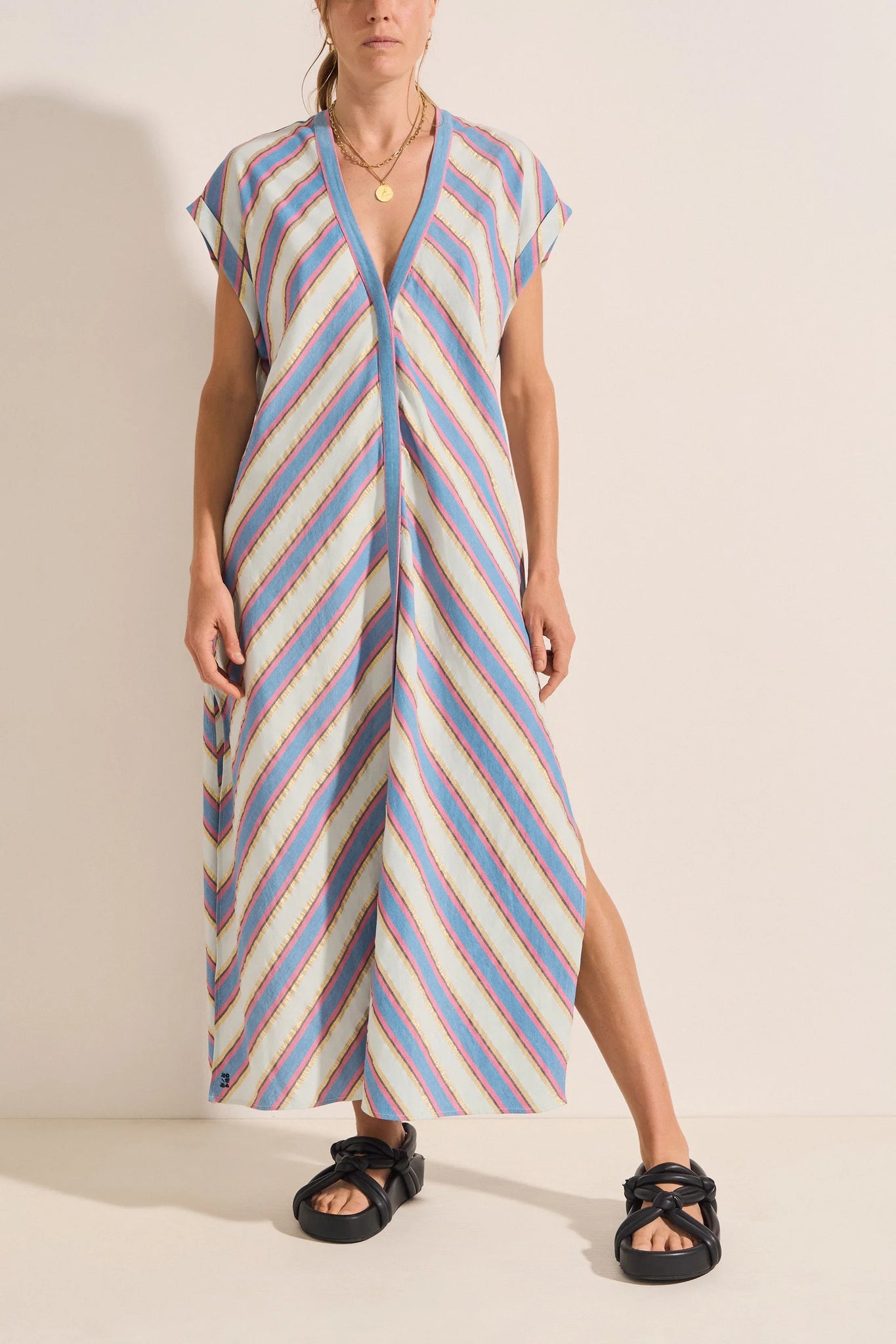 CYTHERA CAFTAN - MYKONOS STRIPE - ILIO NEMA