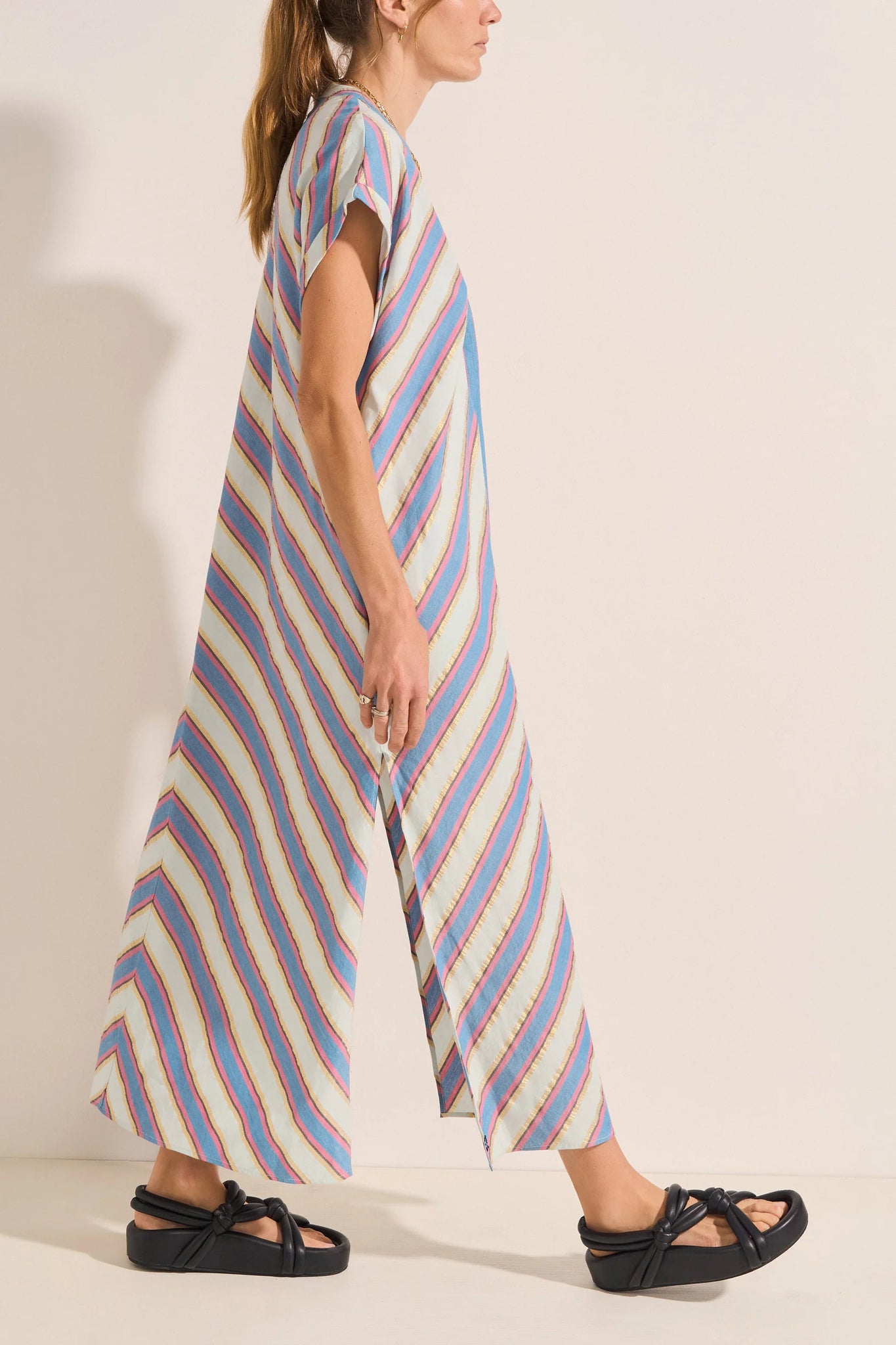 CYTHERA CAFTAN - MYKONOS STRIPE - ILIO NEMA