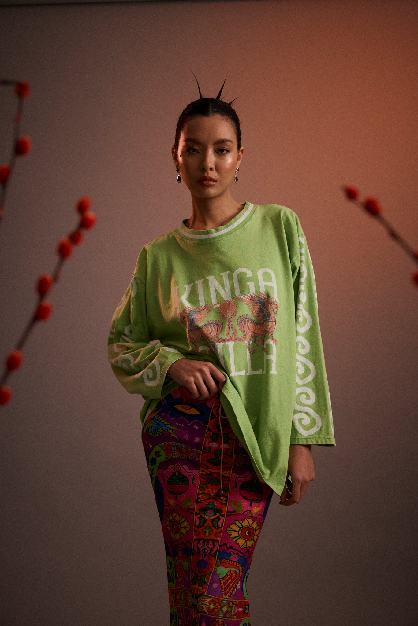 DESERTED DRAGON TOMMY L/S TEE - KINGA CSILLA