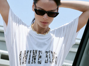 WALKER TEE ANINE BING LEOPARD - IVORY - ANINE BING