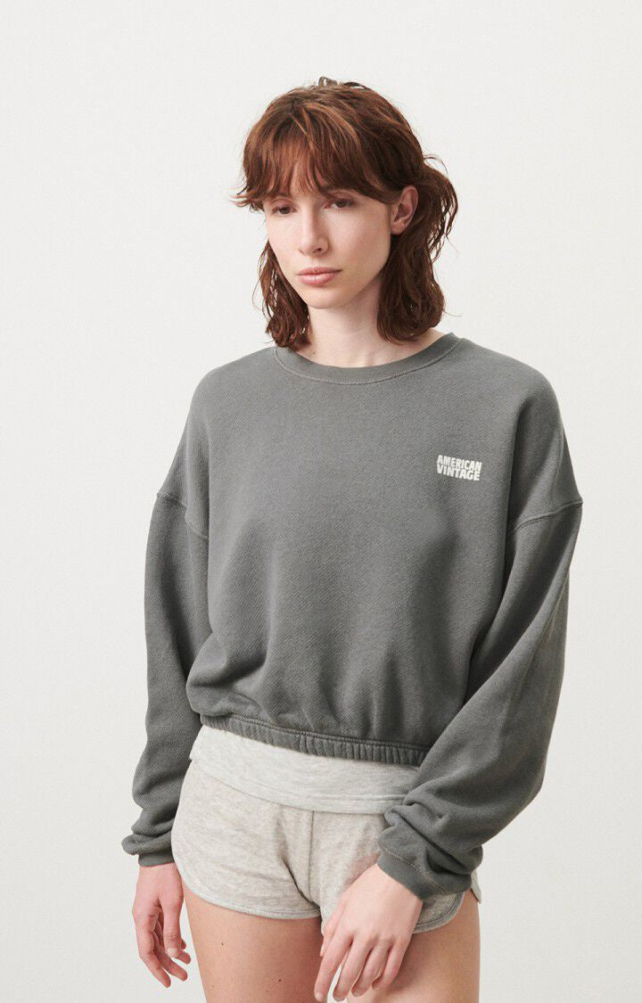 DOV03B DOVEN SWEATSHIRT - OVERDYED METAL - AMERICAN VINTAGE