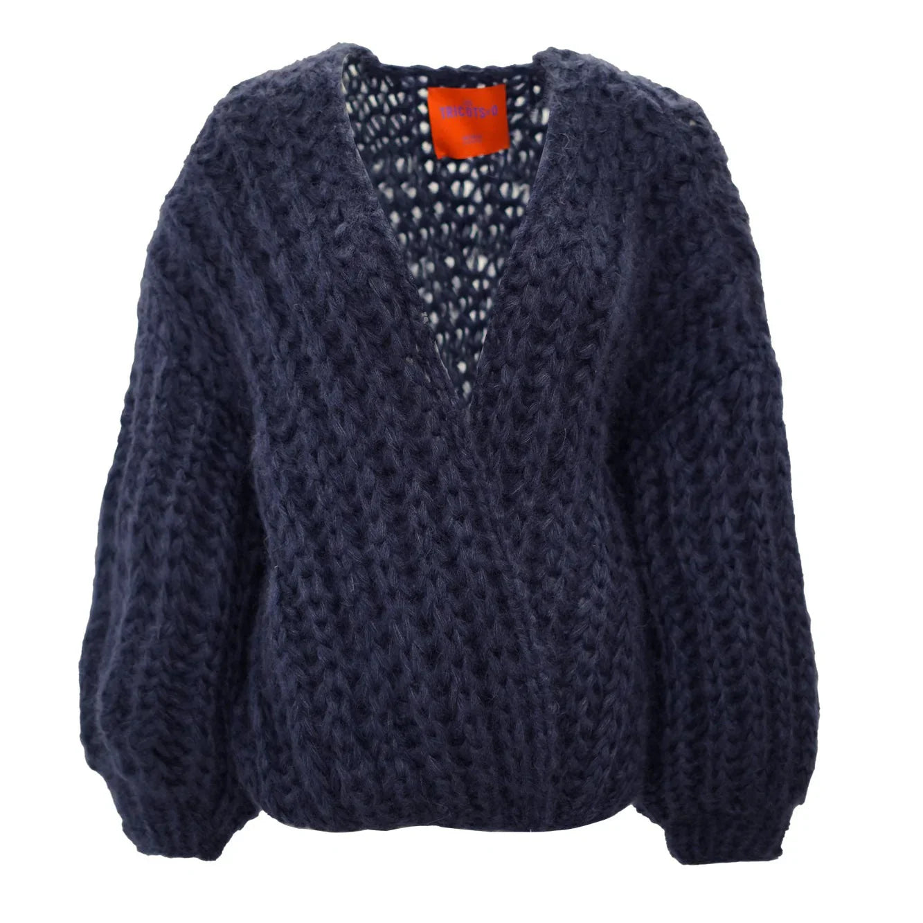 AUDREY RIB CARDIGAN - NAVY - LES TRICOTS D'O