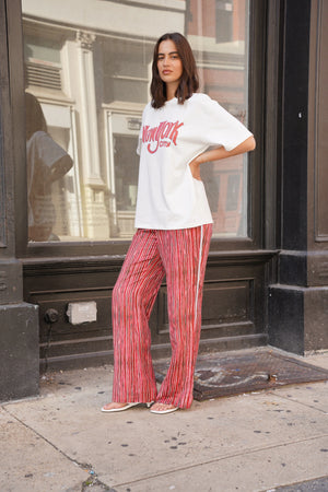 NEW YORK OVERSIZED TEE  - WHITE - MAKU