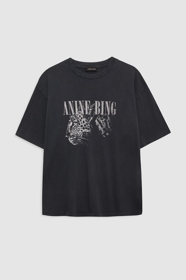 COHEN TEE - WASHED BLACK - ANINE BING