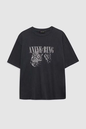 COHEN TEE - WASHED BLACK - ANINE BING