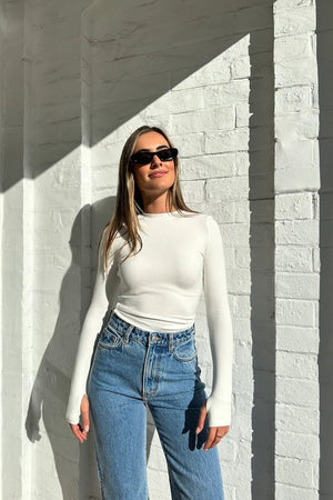 BROOKLYN TOP - WHITE- MOSSMAN