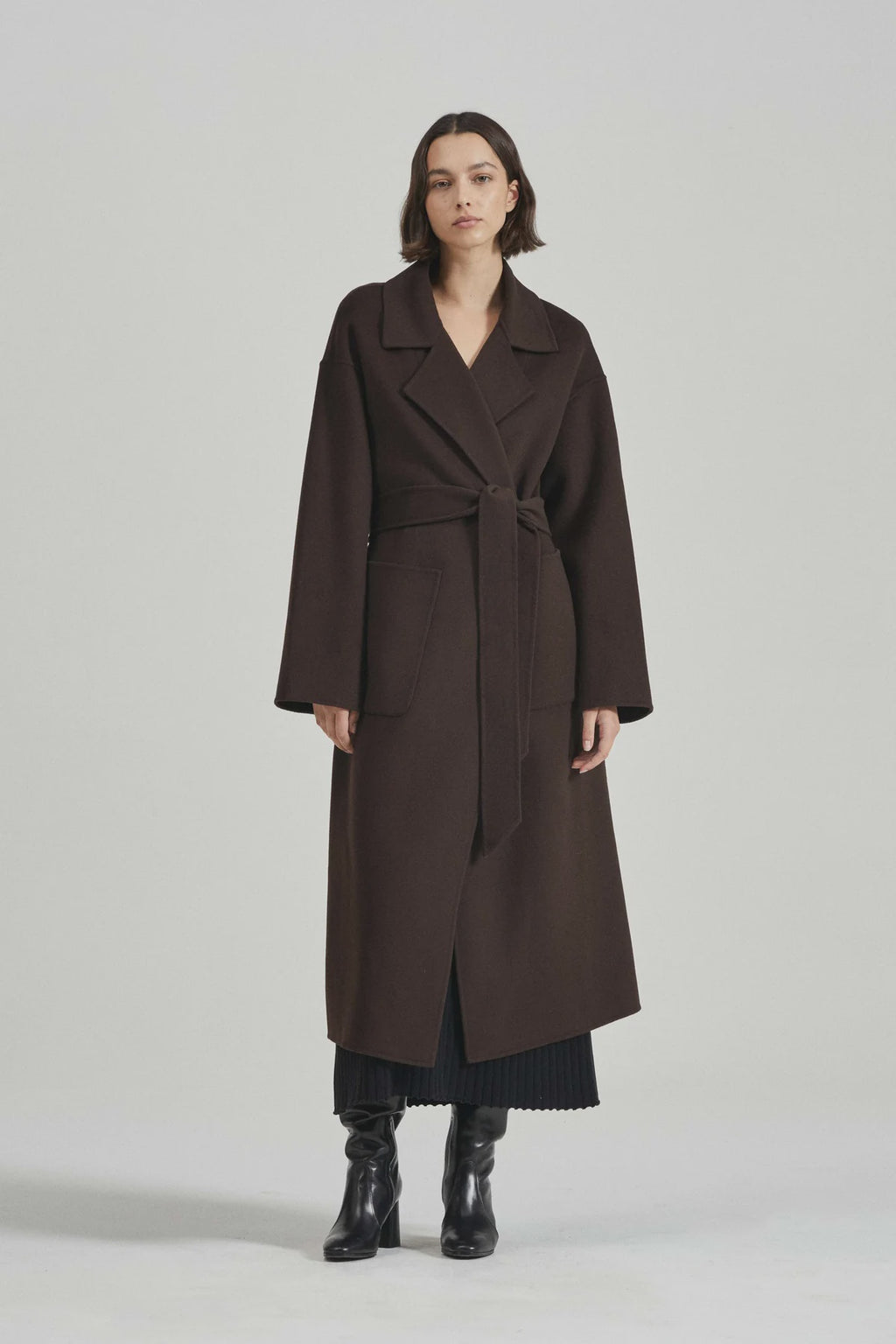 THE CAMILLA COAT - CHOCOLATE - FRIENDS WITH FRANK