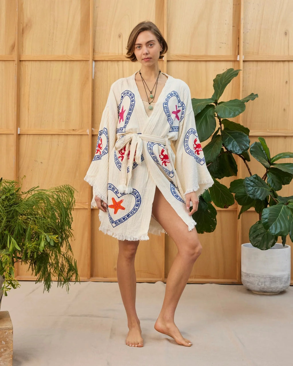 MIDI ROBE  CRAB/ SEA STAR - NATURAL - CIE CIE