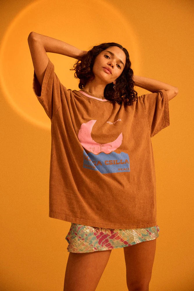 INNER PEACE TEE - BROWN - KINGA CSILLA