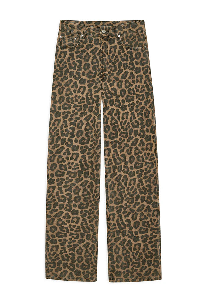 HUGH JEAN - BLACK AND BROWN LEOPARD - ANINE BING